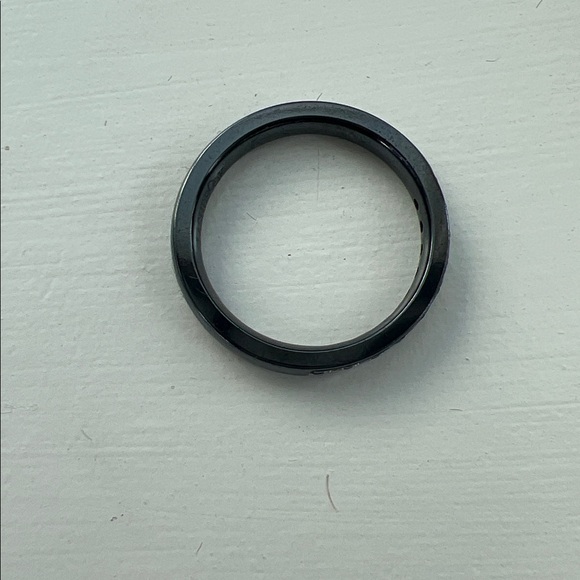 Black Titanium Lab Grown Diamond Eternity Band - Picture 3 of 5